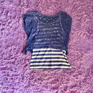 Faded Glory Girls' Layered Top